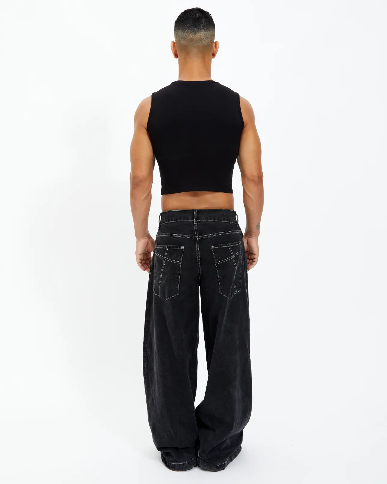 Armour Rhinestone Mid Crop Tank Top - Image 8
