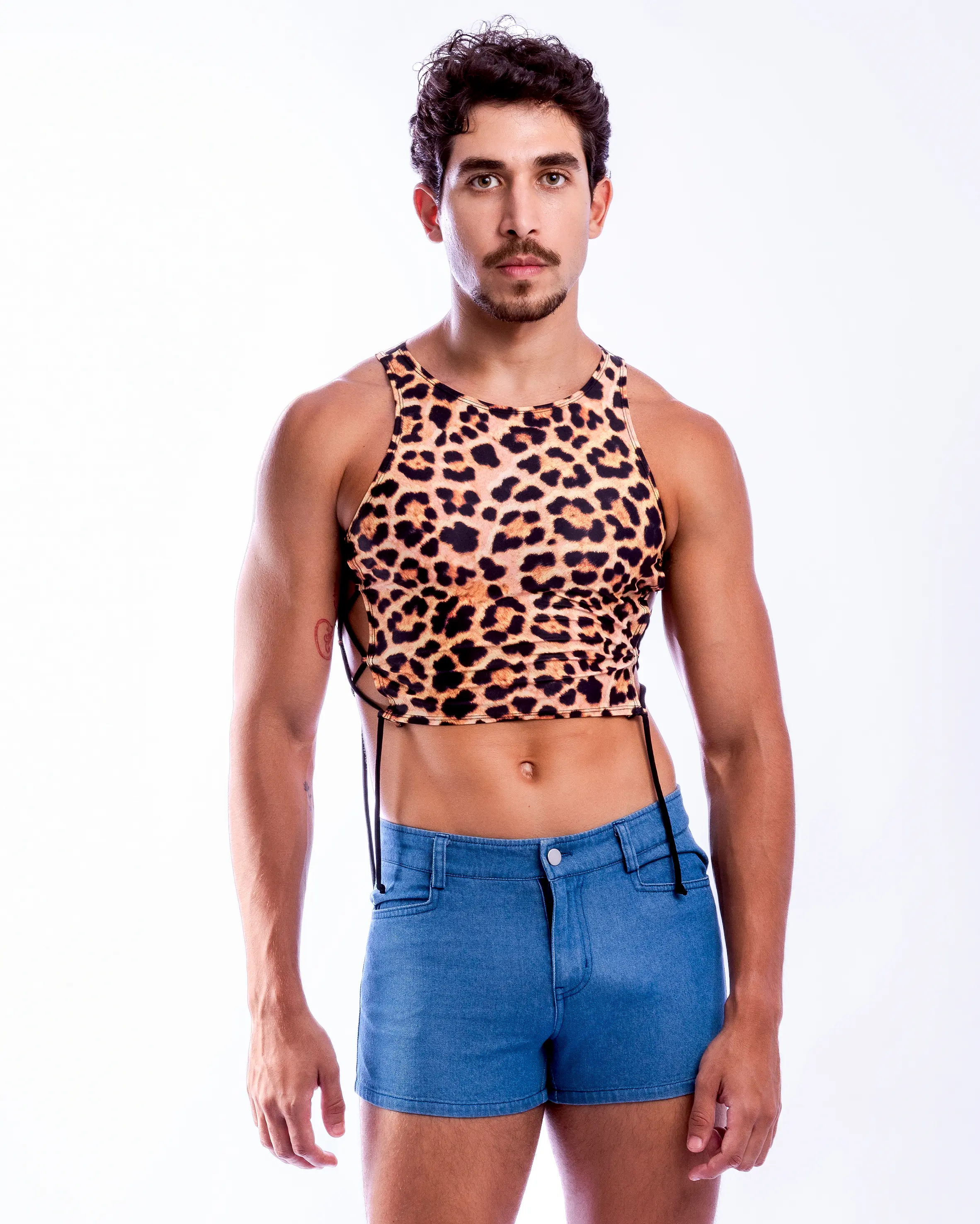 Short Length Denim Shorts - Blue - Image 8