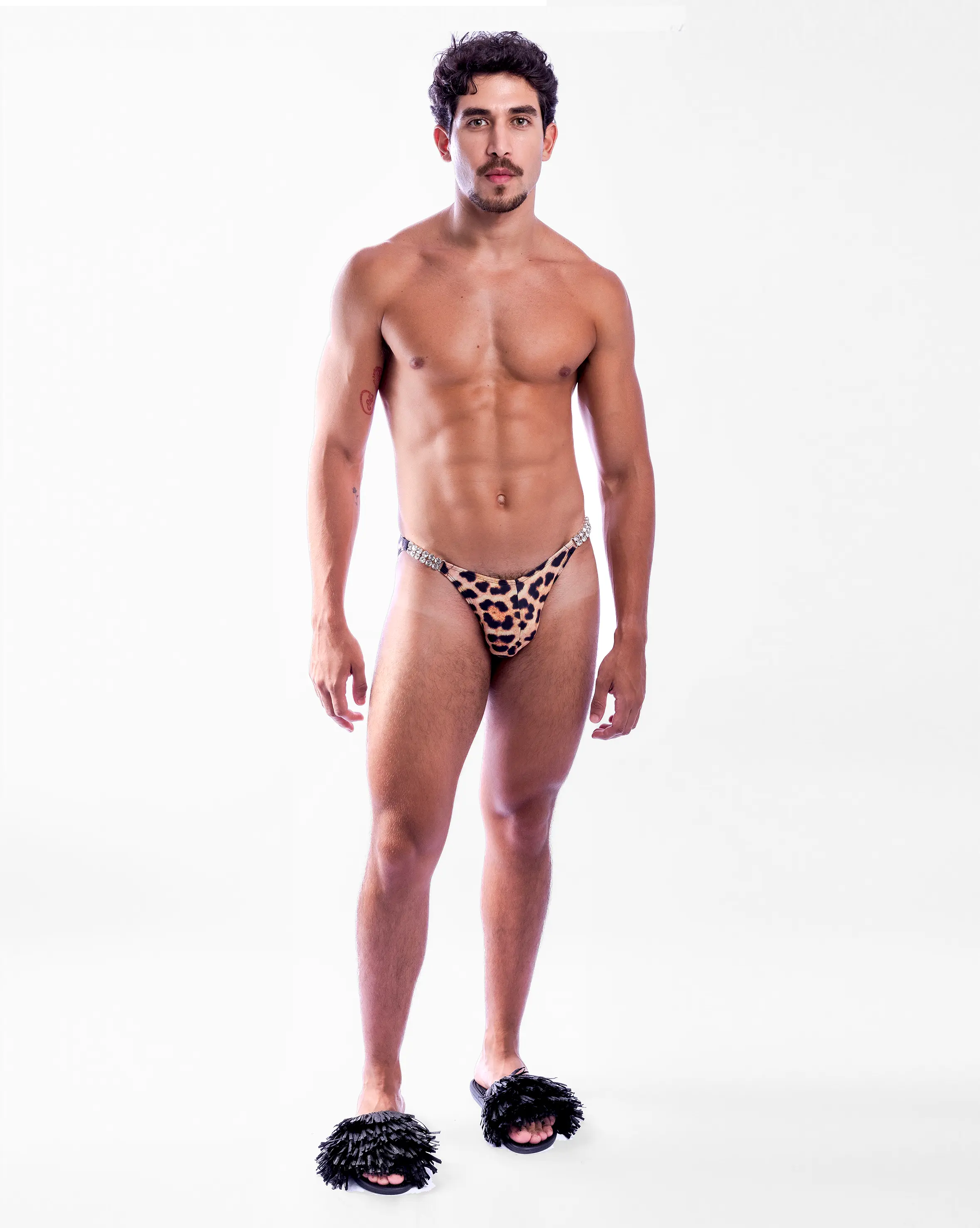 Diamond Razor Swim Brief - Leopard - Image 14