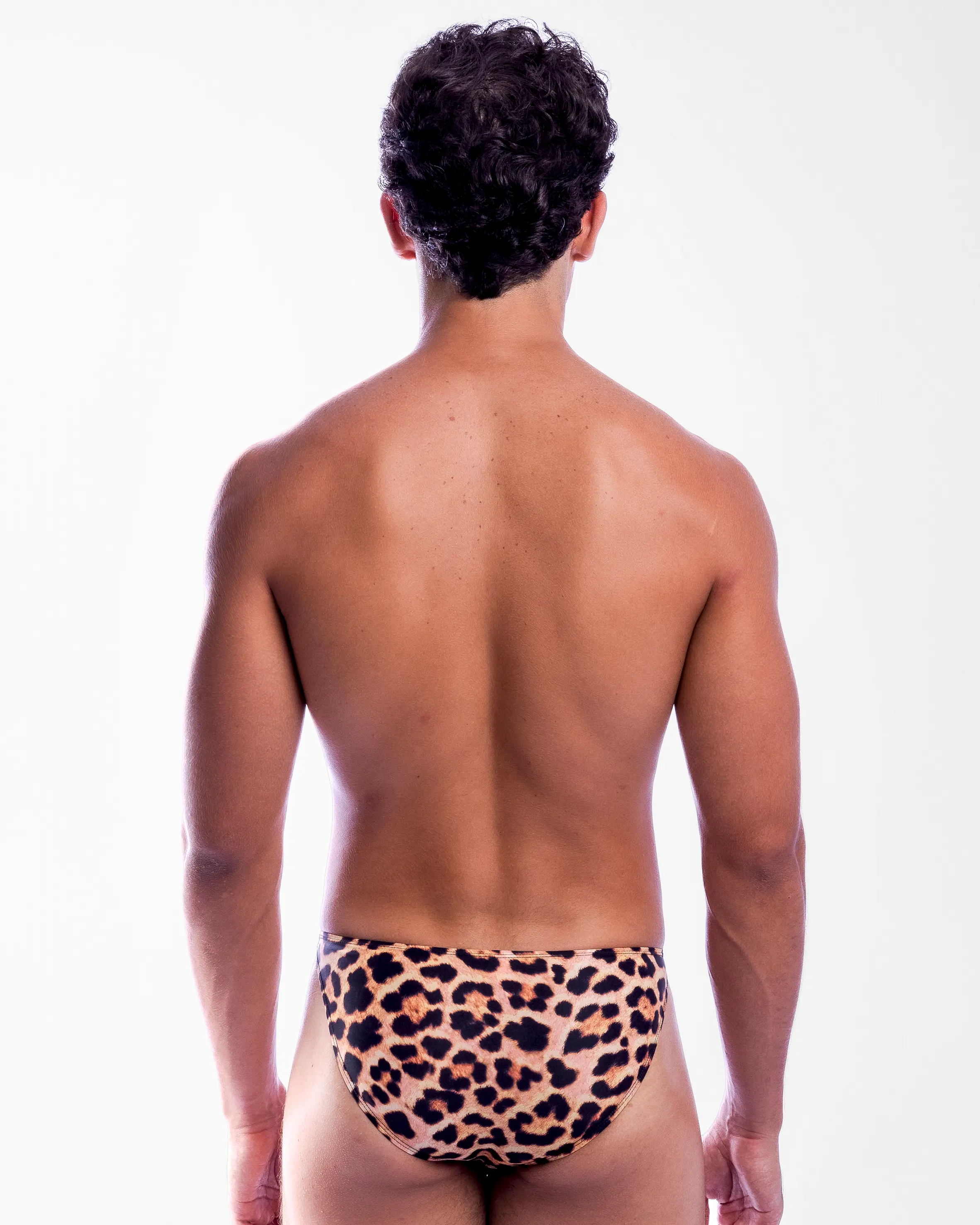 Diamond Razor Swim Brief - Leopard - Image 4