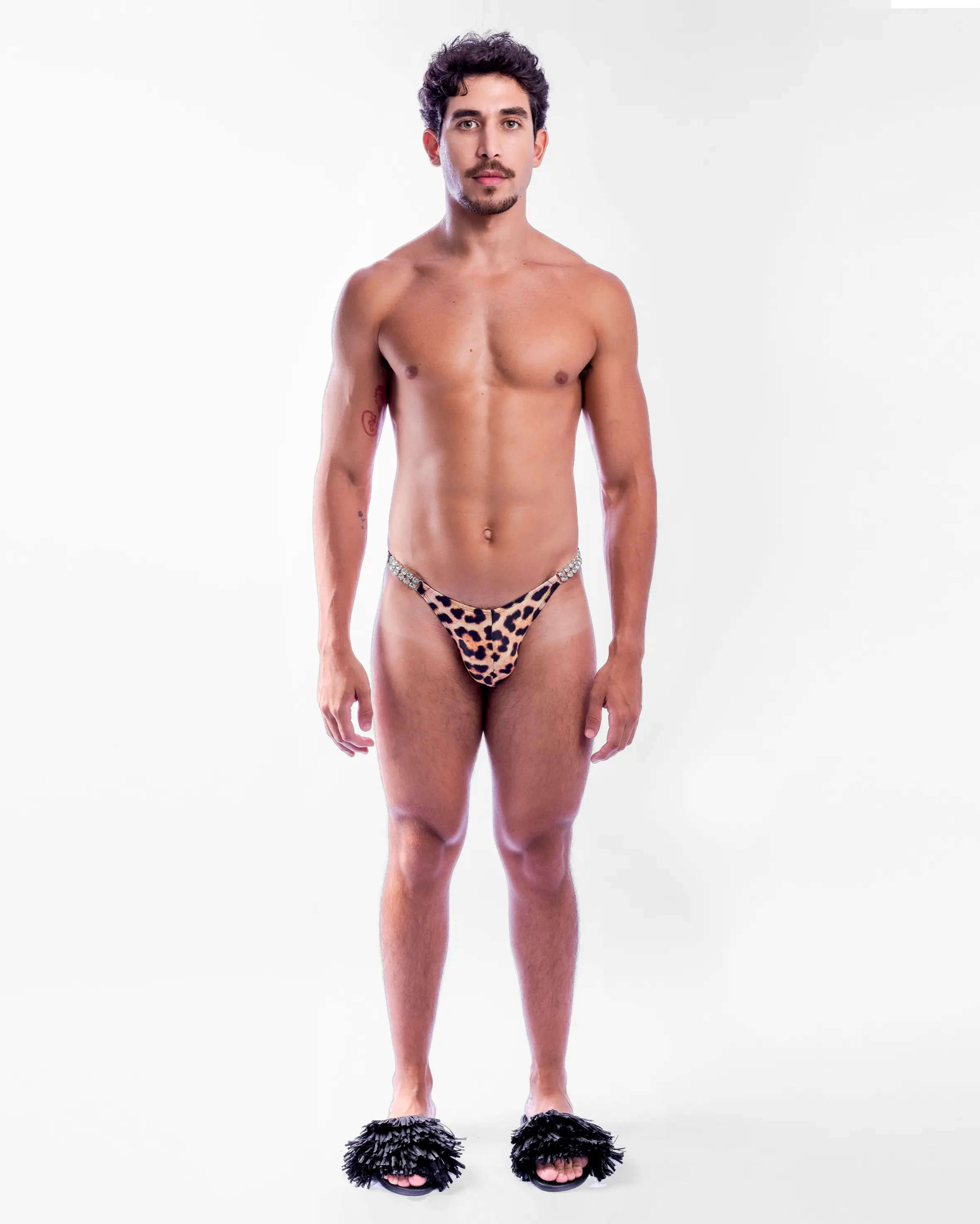 Diamond Razor Swim Brief - Leopard - Image 6