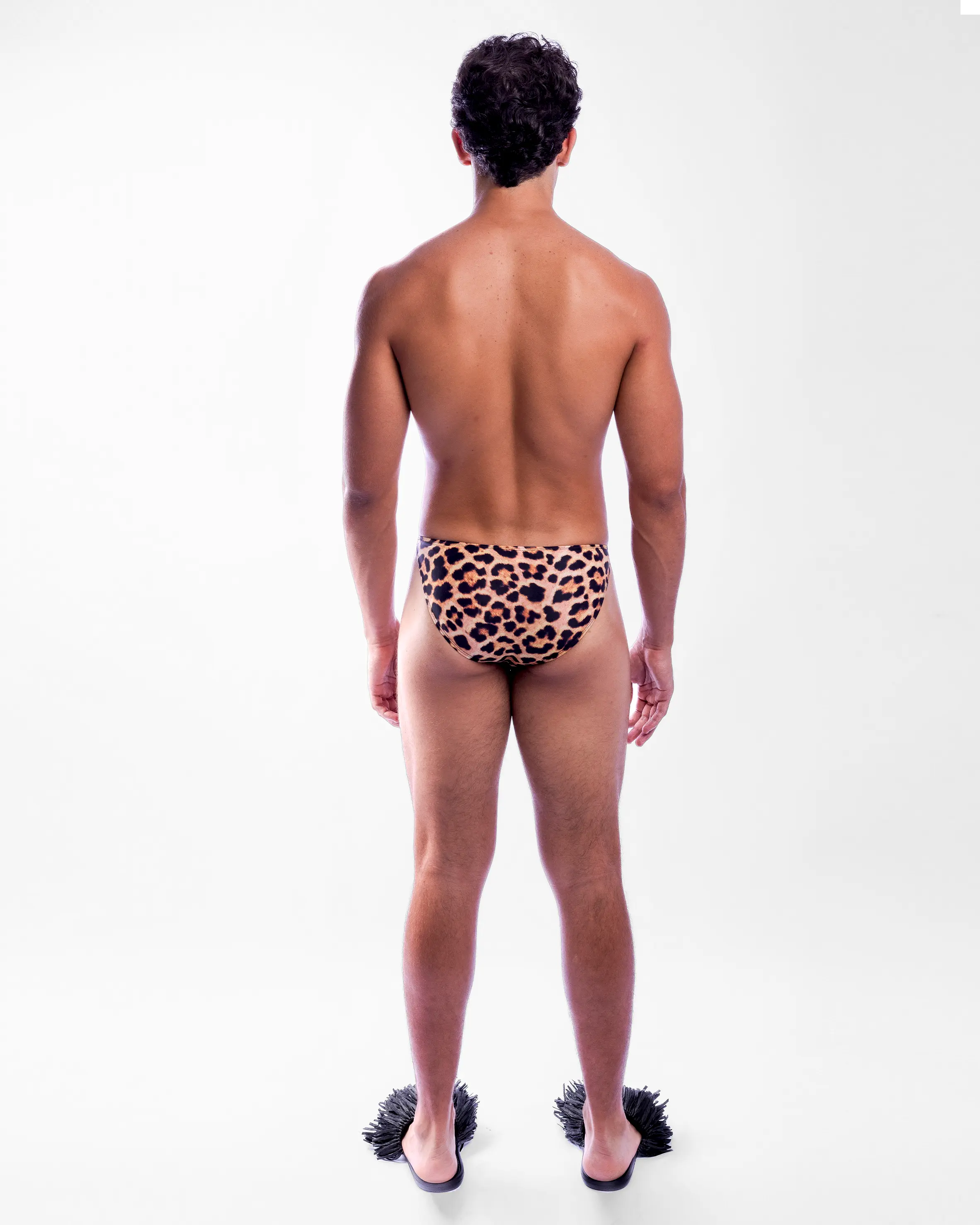 Diamond Razor Swim Brief - Leopard - Image 9