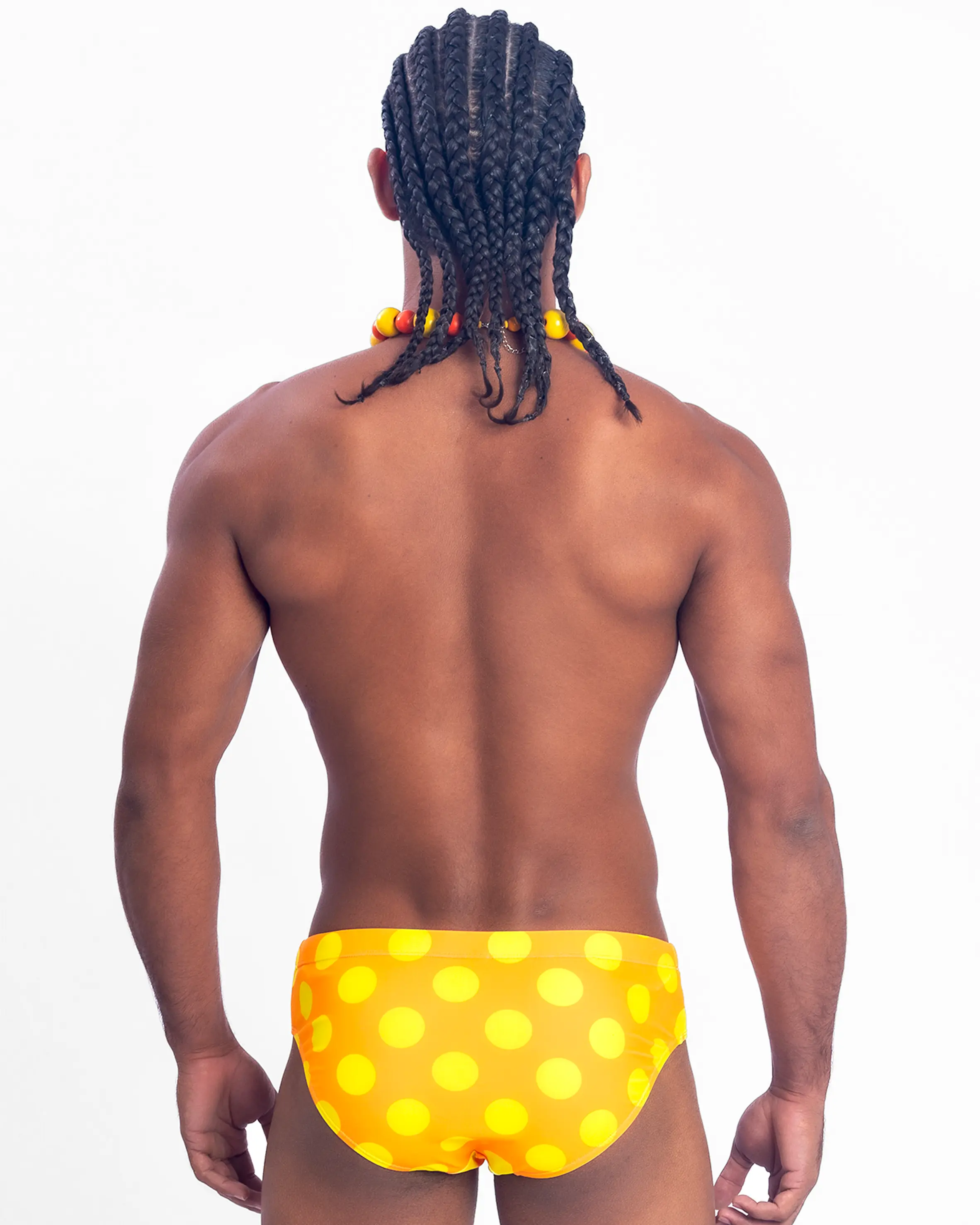 Polka Swim Brief - Orange - Image 6