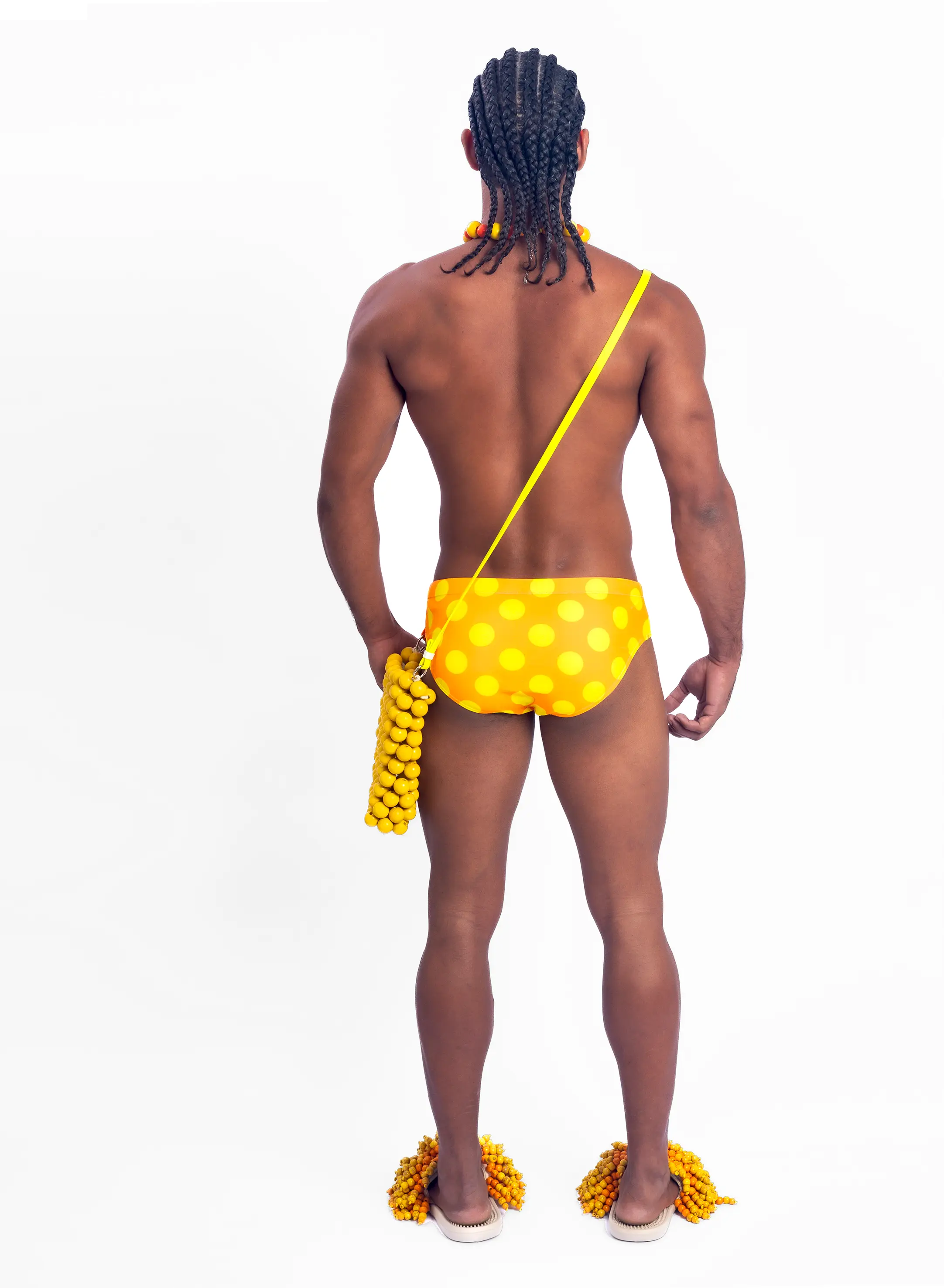 Polka Swim Brief - Orange - Image 8